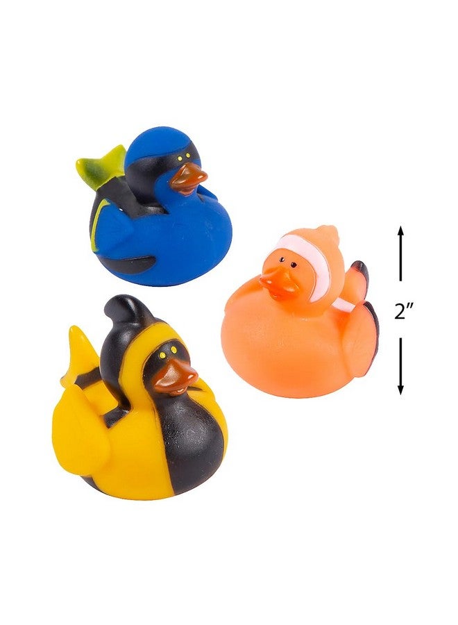 Fun Express Fish Rubber Duckies (Set of 12) Under The Sea and Ocean Party Favors and Supplies - Image 2