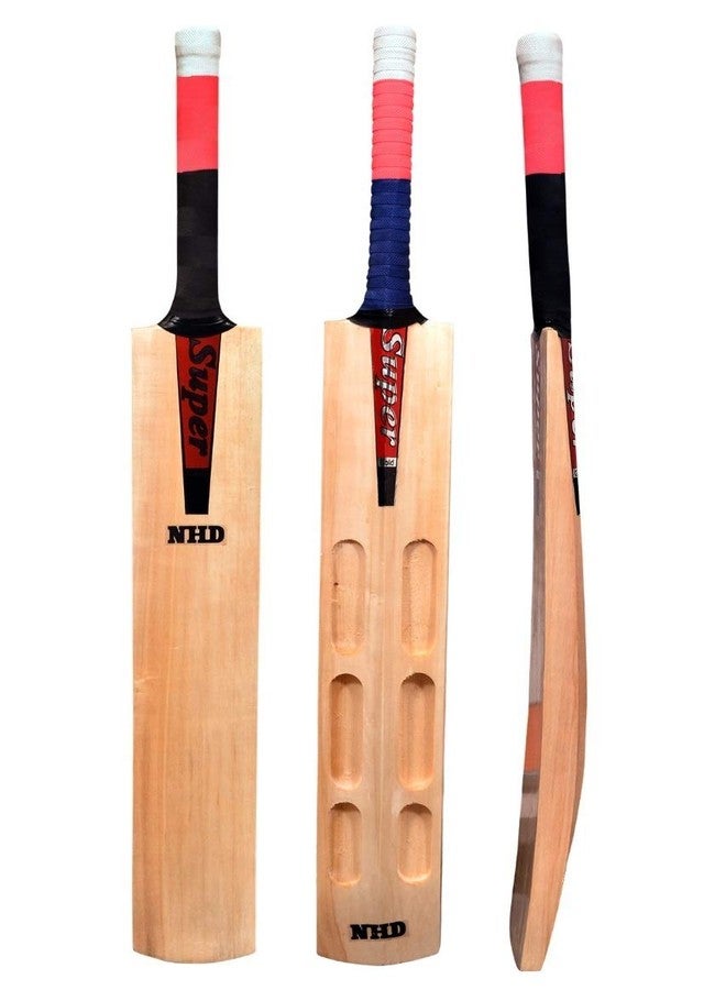 NHD Super Gold SG6B2 Scooped Kashmir Willow Cricket Bat for Tennis Ball (33-34 Inches) - Image 1
