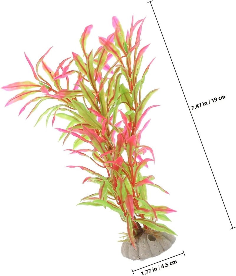 14pcs Artificial Water Grass Aquarium Decor Set Plastic Simulation Plants for Fish Tank Landscaping Fake Aquarium Plants Suitable for Freshwater and Aquatic Pets - Image 2