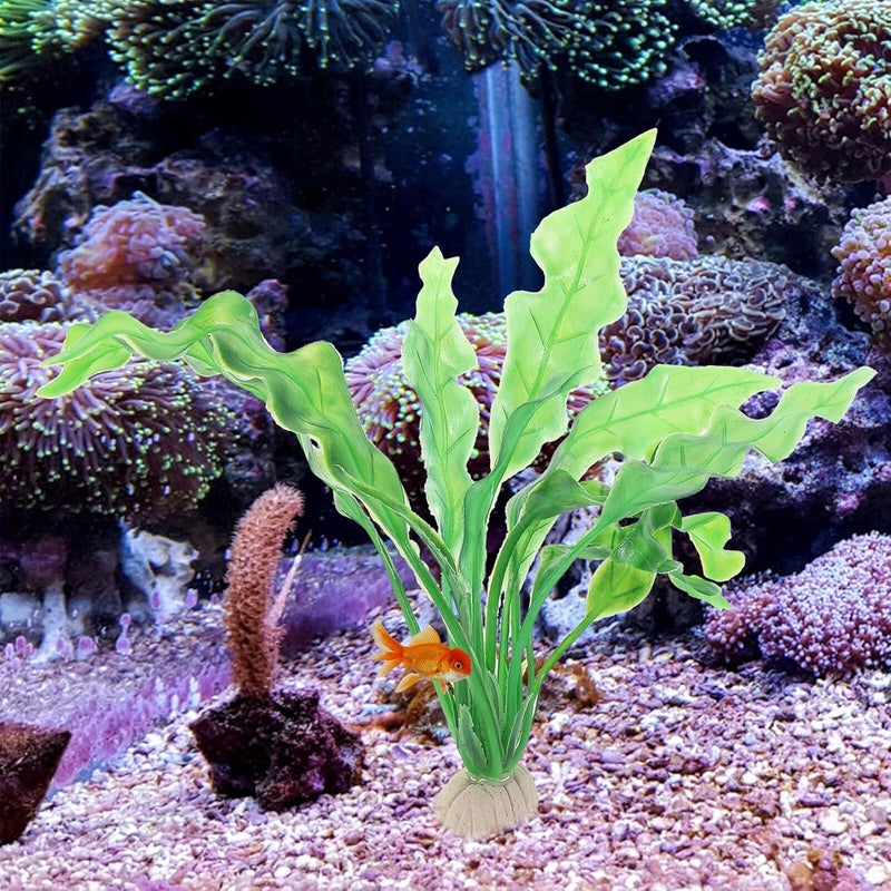 14pcs Artificial Water Grass Aquarium Decor Set Plastic Simulation Plants for Fish Tank Landscaping Fake Aquarium Plants Suitable for Freshwater and Aquatic Pets - Image 4