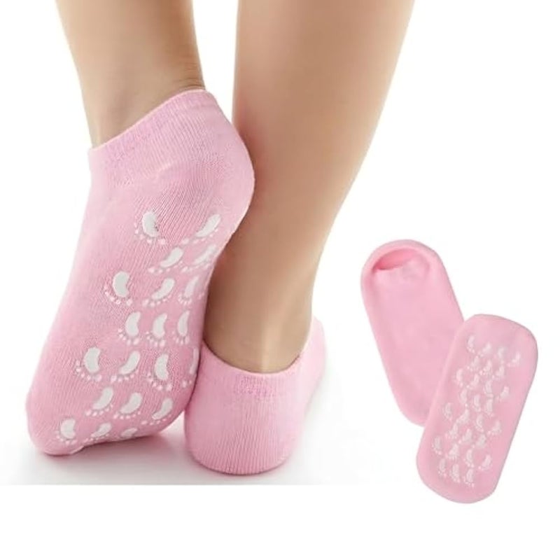 Silicone Foot Moisturizing Socks for Cracked Heel Treatment - Gel Socks for Dry Feet and Soften Heels Deep - Foot Spa Socks for Women and Men - Image 1