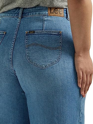 Lee Women's Plus Size Legendary High Rise Trouser Jean, Elevated Retro, 18 Plus - Image 3