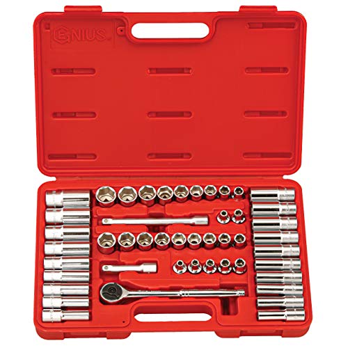 GENIUS TOOLS 47 Piece 3/8" Dr. Metric & SAE Deep Hand Socket Set GS-347MS - Image 3