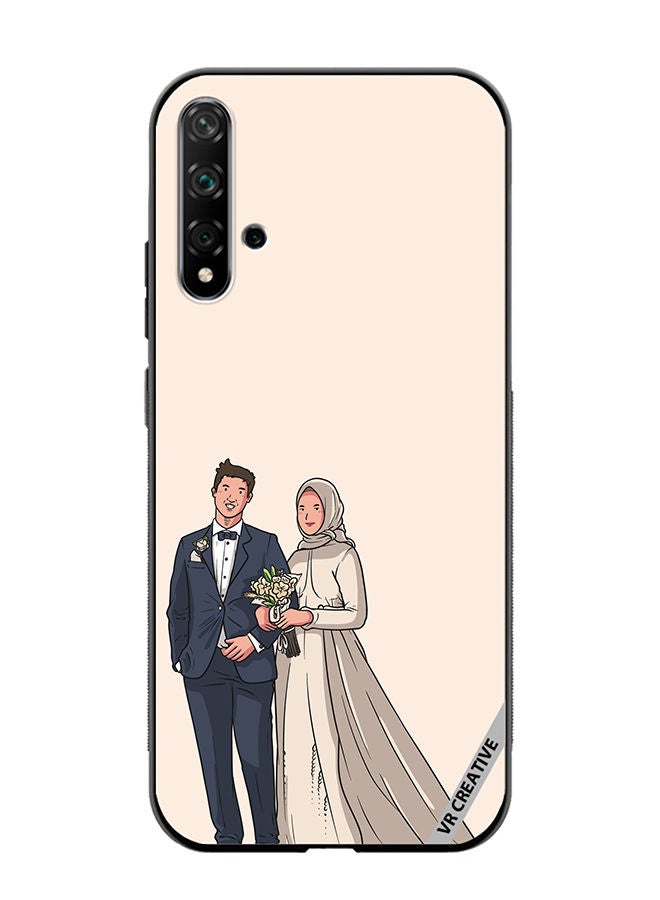 VR CREATIVE Protective Case Cover For Huawei Nova 5T Wedding Design Multicolour - Image 1