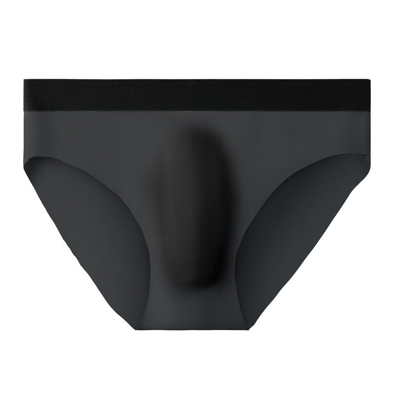 Mens Underwear Mens Ice Silk Traceless Breathable Ultra-thin Briefs Summer Ice Cool Soft and Comfortable Underpants for Boys Black  - Image 1