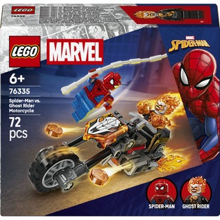 ‏Marvel الرجل العنكبوت بمواجهة دراجة مطارد الأشباح، لعبة البطل الخارق للأطفال بعمر ٦ سنوات وأكثر (٧٢ قطعة) 76335 - view 2