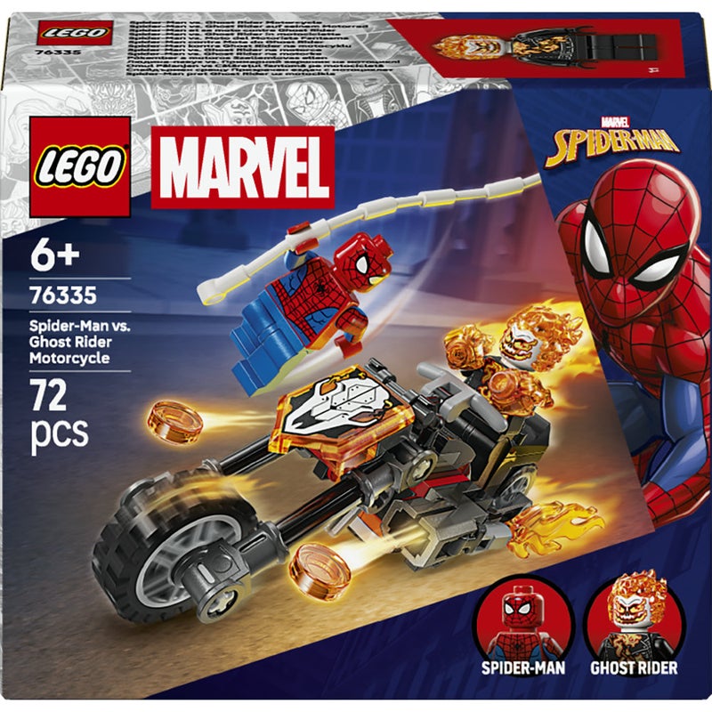 LEGO Marvel Spider-Man vs. Ghost Rider Motorcycle 76335 (Age 6+, 72 Pieces) - Image 2