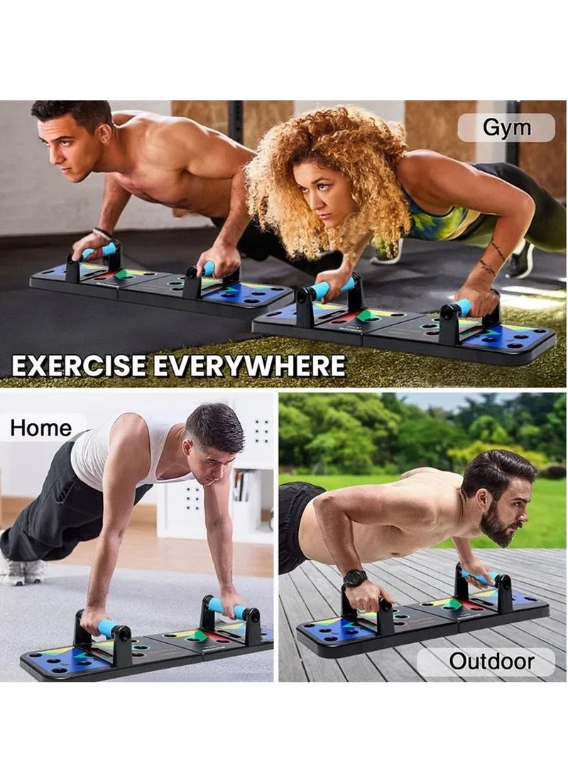 LIVVY Push up Board for Men & Women | Multi-Function Foldable Pushup Board | Muscle max Push Up Board for Floor Home Workout Equipment | Fitness & Strength Training Equipment  - Image 5