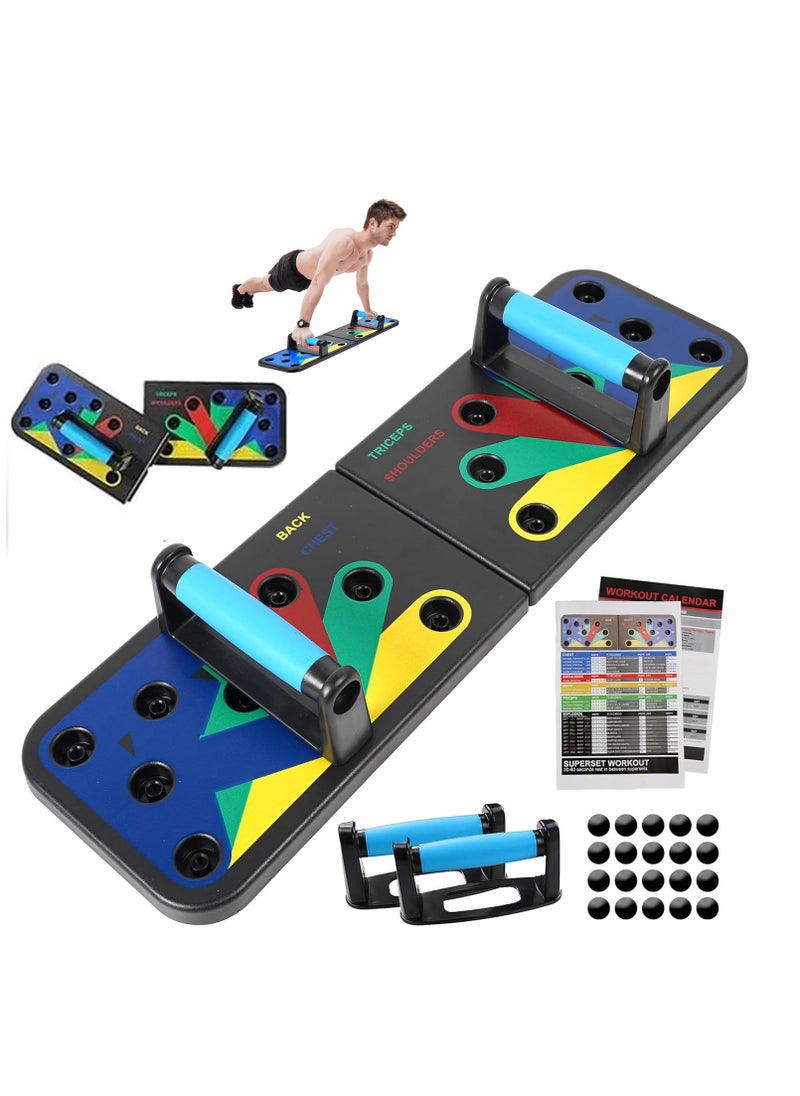 LIVVY Push up Board for Men & Women | Multi-Function Foldable Pushup Board | Muscle max Push Up Board for Floor Home Workout Equipment | Fitness & Strength Training Equipment  - Image 1