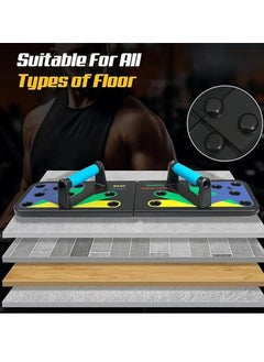 LIVVY Push up Board for Men & Women | Multi-Function Foldable Pushup Board | Muscle max Push Up Board for Floor Home Workout Equipment | Fitness & Strength Training Equipment  - Image 2