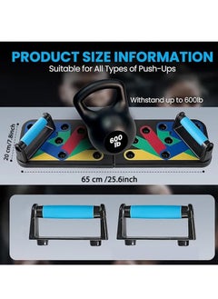 LIVVY Push up Board for Men & Women | Multi-Function Foldable Pushup Board | Muscle max Push Up Board for Floor Home Workout Equipment | Fitness & Strength Training Equipment  - Image 4