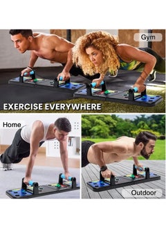 LIVVY Push up Board for Men & Women | Multi-Function Foldable Pushup Board | Muscle max Push Up Board for Floor Home Workout Equipment | Fitness & Strength Training Equipment  - Image 5
