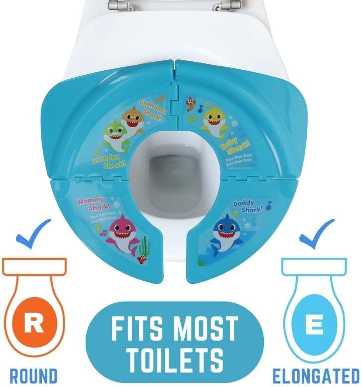 Nickelodeon Baby Shark Folding Potty Seat - Travel Potty Training Seat - Image 4