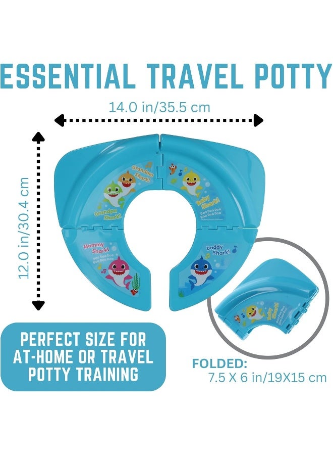 Nickelodeon Baby Shark Folding Potty Seat - Travel Potty Training Seat - Image 2