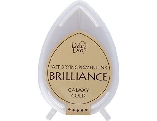 Tsukineko Brilliance Dew Drop Inkpad, Galaxy Gold - Image 1