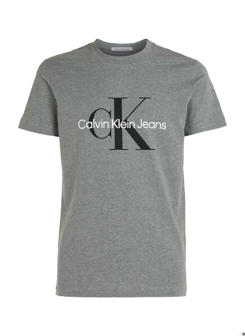 Calvin Klein Jeans Calvin Klein Jeans Men's T-Shirt - Slim fit - Casual Tops - Cotton , Grey