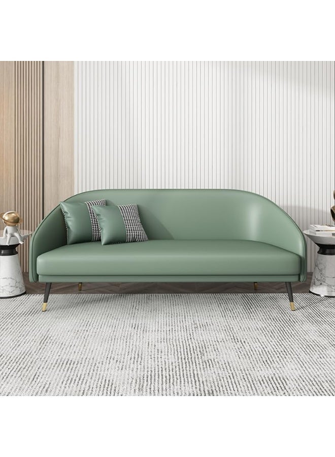 Comfynest Comfynest Chic Modern Wood & Leathaire Sofa  - Image 2