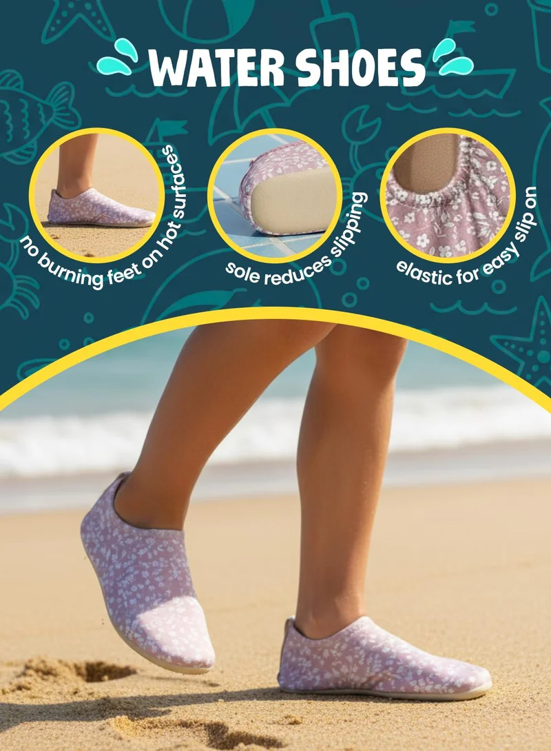 Slipstop Rose Flower Slipstop Rose Flower Kids Non Slip Water and Beach Shoes Lightweight Quick Dry Swim Ready Footwear for Babies and Children for Women | Best Price UAE