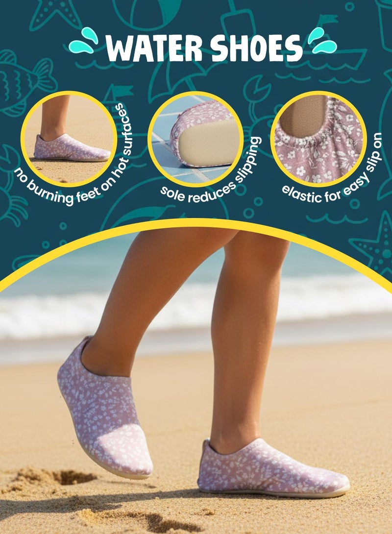 سليبستوب أحذية سليب ستوب روز فلاور للأطفال مقاومة للانزلاق للماء والشاطئ خفيفة الوزن وتجف بسرعة ومناسبة للسباحة للأطفال والرضع - Image 3