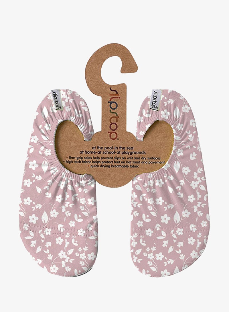 Slipstop Rose Flower Kids Non Slip Water and Beach Shoes Lightweight Quick Dry Swim Ready Footwear for Babies and Children - Image 1