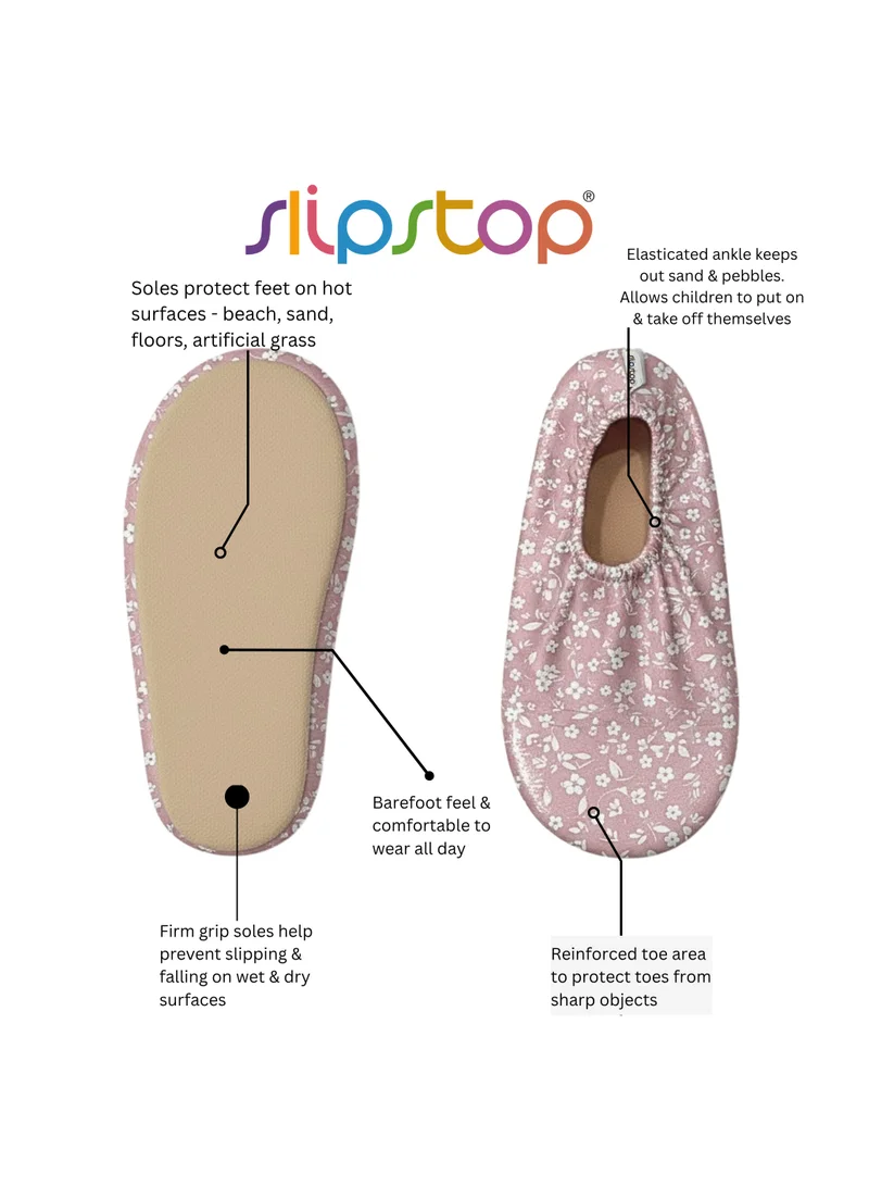 Slipstop multicolour Slipstop Rose Flower Kids Non Slip Water and Beach Shoes Lightweight Quick Dry Swim Ready Footwear for Babies and Children for Women | Best Price UAE