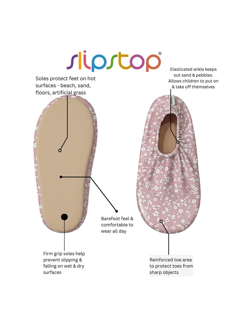 Slipstop Rose Flower Kids Non Slip Water and Beach Shoes Lightweight Quick Dry Swim Ready Footwear for Babies and Children - Image 3