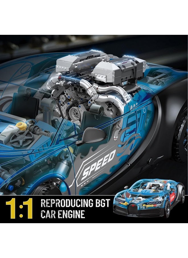 mould king Mould King 10201 W16 Engine Model kit That Runs - Build Your Own STEM V8 Model Engine for Adults, 16-Cylinder Car Engine, Shiftable Gear Operation, Mechanic Engineering Construction Set (2024 PCS)  - Image 3