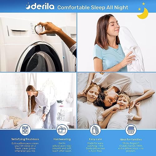 Derila King Size Pillowcase | Designed to Keep Your Derila Memory Foam Pillow for snoring Relief Covered and Protected with This Crisp, Clean, White Pillowcase Made from Premium Materials - Image 4