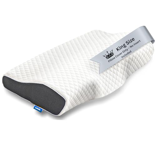 Derila King Size Pillowcase | Designed to Keep Your Derila Memory Foam Pillow for snoring Relief Covered and Protected with This Crisp, Clean, White Pillowcase Made from Premium Materials - Image 1
