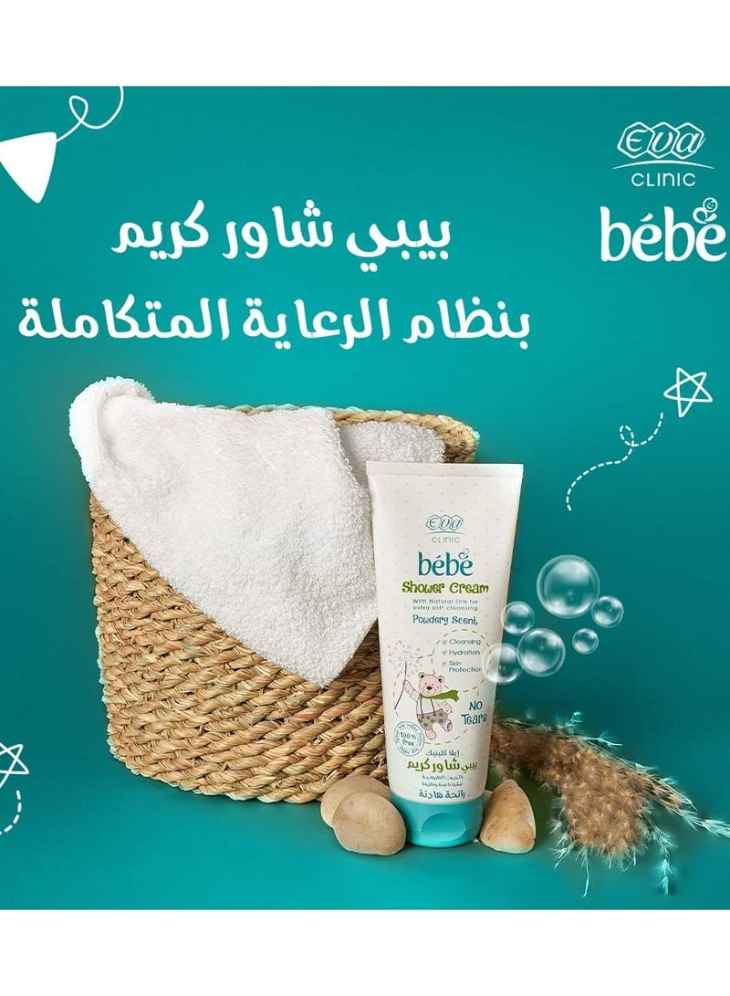 Eva Eva Clinic Bebe Shower Cream with Natural Oils  Extra Soft Cleansing- 200 ml - Image 2