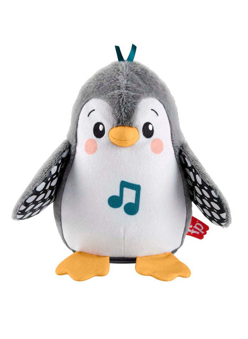 Fisher-Price لعبة بطن الطفل - بطريق متأرجح ومتحرك، قماش مع موسيقى وحركة للعب الحسي للمواليد الجدد من عمر 0+ أشهر - Image 1