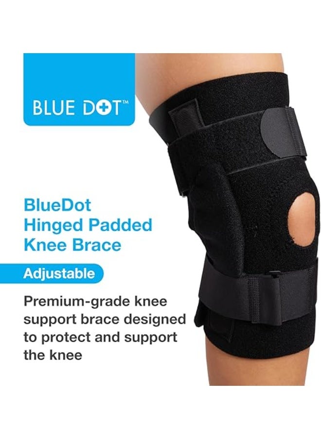 Hinged Knee Support Brace with Padded Compression Sleeves - Professional Stabilizer for Joint Protection & Recovery - Breathable & Easy to Wear - Image 3