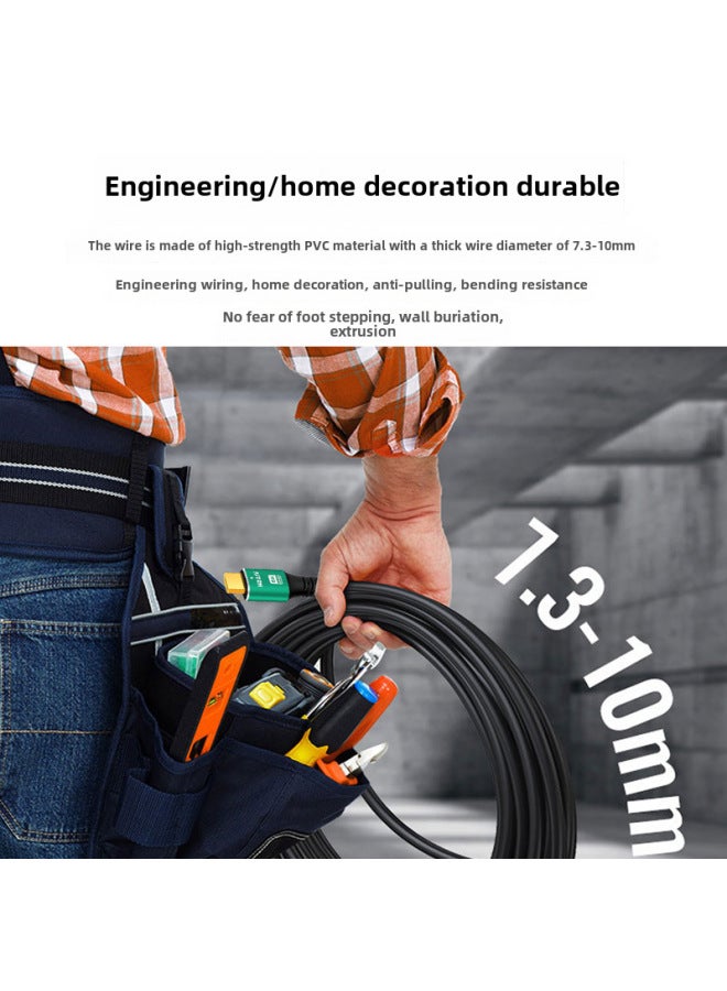 HDMI HD Cable 2.1 Extension Cable 8K TV Cable Support Projector Computer Monitor Set-top Box-Color:HDMI HD Cable ]-Line Length:20 M - Image 4