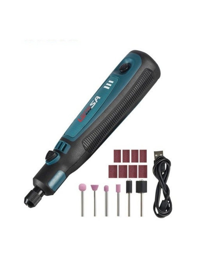 MIXDE Electric Grinder Set,15  Piece Multi-functional Mini Electric Drill Gun Rotary Tool,3 Speed ​​Adjustment,Rotary Tool Cordless Kit For Wood Grinding - Image 1