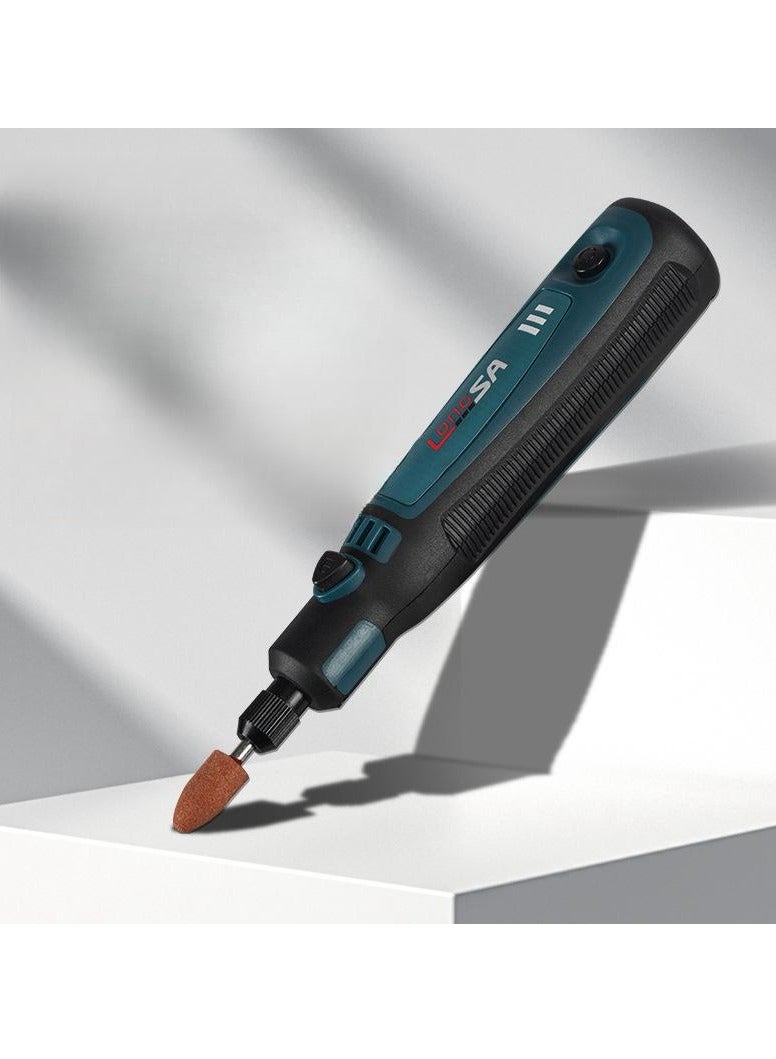 MIXDE Electric Grinder Set,15  Piece Multi-functional Mini Electric Drill Gun Rotary Tool,3 Speed ​​Adjustment,Rotary Tool Cordless Kit For Wood Grinding - Image 3