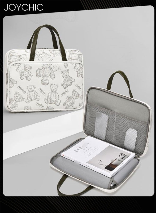 Joychic Fashion Cartoon Bear Pattern Women Laptop Bag Lightweight Portable Shockproof Liner Bag Suitable for 15.6/16inch  - Image 5