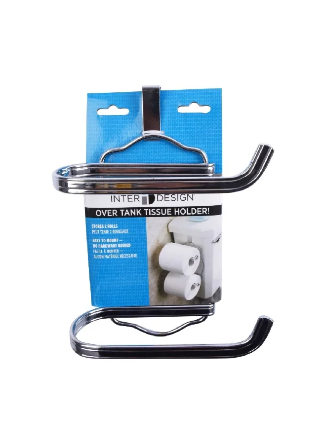 InterDesign York Lyra Over Tank Tissue Holder Chrome 25 x 17 x 10 cm 62170