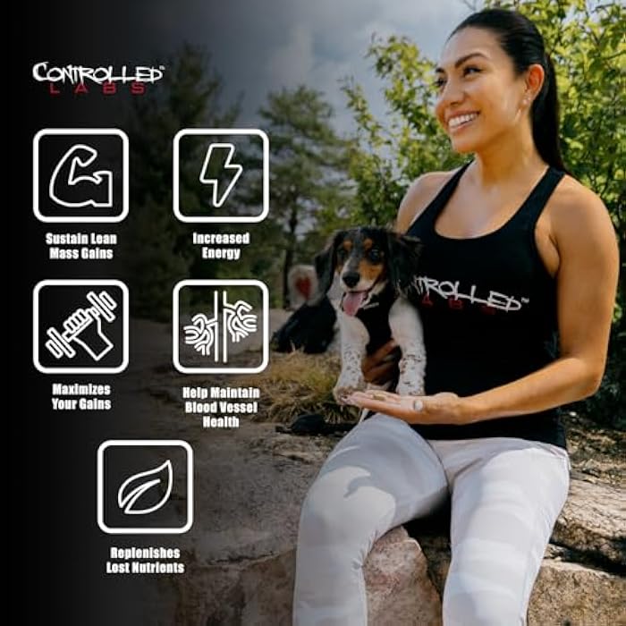 CONTROLLED LABS Orange Oximega Fish Oil Supplement 120 Softgels, EPA and DHA, 2000mg Omega- 3 Fatty Acids, Citrus-Flavor, Burpless Softgels - Image 3