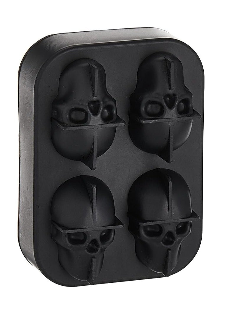 Cool Baby Silicone Skull Ice Box Diy Personality Home Bar Ice Lattice Ball Ice Mold Skull Model Ice Tray 4 Cup Glass Shape  - Image 1