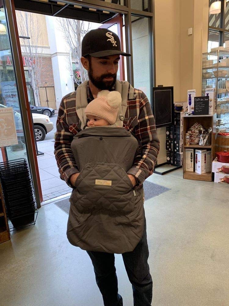 Bebear Bebamour Baby Carrier Winter Cover Universal Hoodie All Season Carrier Cover for Baby Carrier (Dark Grey) - Image 3