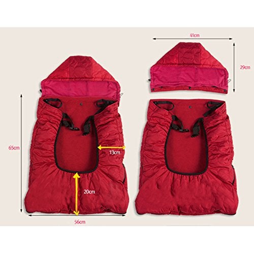 Bebear Bebamour Baby Carrier Winter Cover Universal Hoodie All Season Carrier Cover for Baby Carrier (Dark Grey) - Image 5