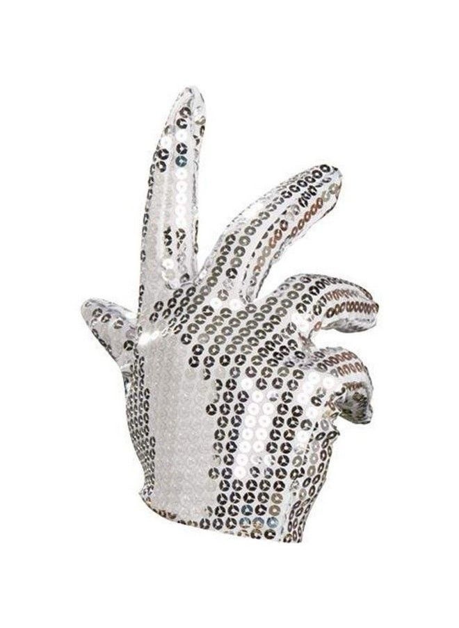 RUBIE'S - Michael Jackson Sequin Glove Silver - Image 1