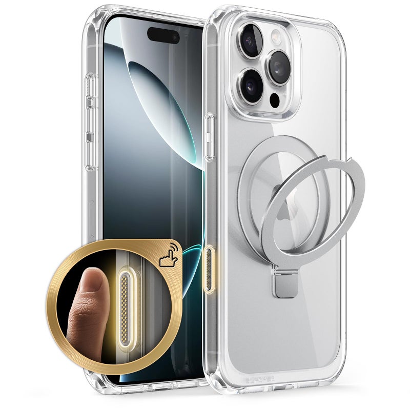 SUPCASE for iPhone 16 Pro Case with Camera Control Capture Button Unicorn Beetle Mag Stand Compatible with MagSafe Slim Protective Magnetic Phone Case for iPhone 16 Pro 63 2024 Crystal - Image 2