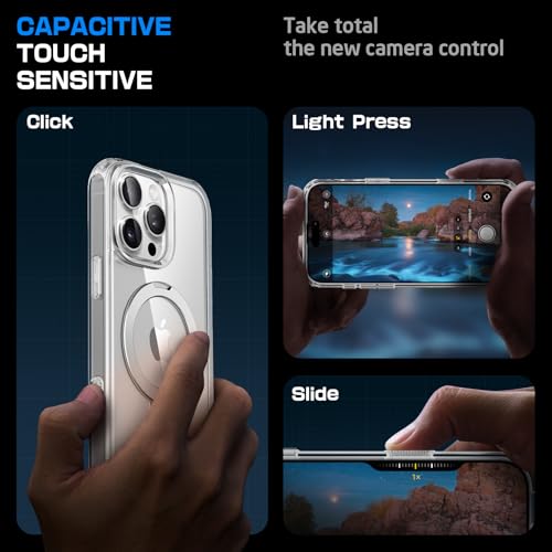 SUPCASE for iPhone 16 Pro Case with Camera Control Capture Button Unicorn Beetle Mag Stand Compatible with MagSafe Slim Protective Magnetic Phone Case for iPhone 16 Pro 63 2024 Crystal - Image 3