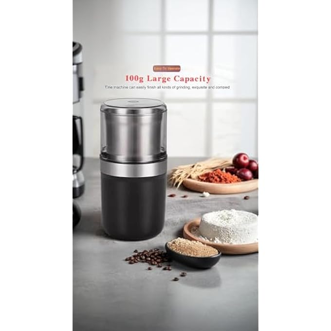 Honwor Electric Coffee  Spice Grinder  Fast Grinding Largecapacity Stainless Steel Blades Easy To Clean Versatile For Dry  Wet Ingredients - Image 3