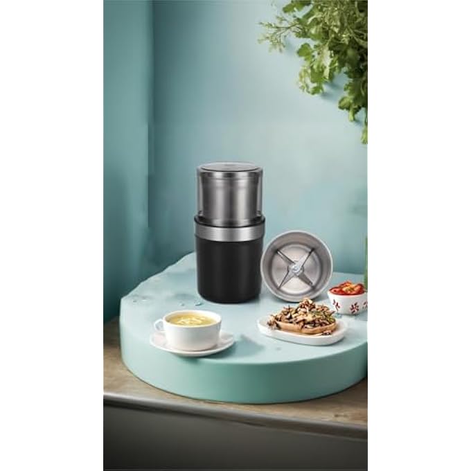 Honwor Electric Coffee  Spice Grinder  Fast Grinding Largecapacity Stainless Steel Blades Easy To Clean Versatile For Dry  Wet Ingredients - Image 4