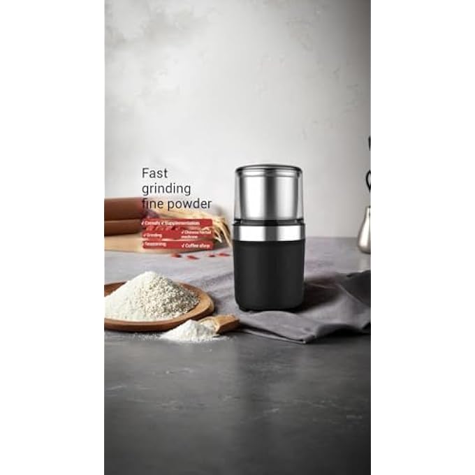 Honwor Electric Coffee  Spice Grinder  Fast Grinding Largecapacity Stainless Steel Blades Easy To Clean Versatile For Dry  Wet Ingredients - Image 2