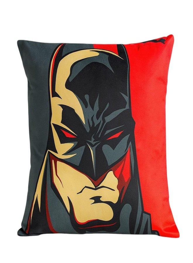 ZQBIEE Polyester Kids Cartoon Prints Cushion with Super Soft Fabric Size 16 inch x 16 inch x 2 inch (Black & Red) - Image 1