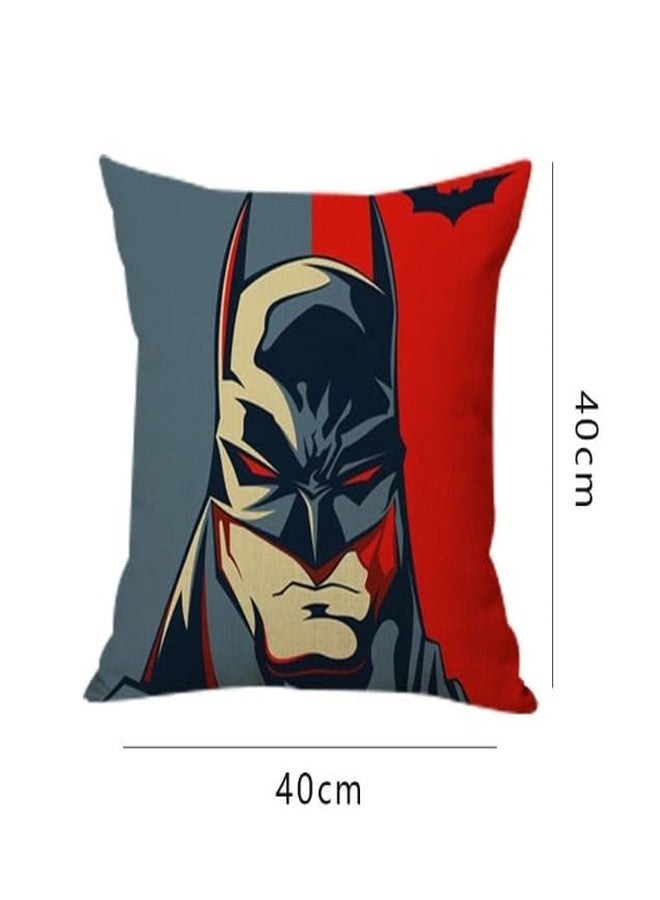 ZQBIEE Polyester Kids Cartoon Prints Cushion with Super Soft Fabric Size 16 inch x 16 inch x 2 inch (Black & Red) - Image 3