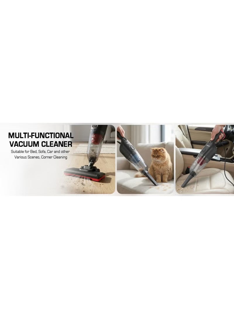 Arshia 4-in-1 Vacuum Cleaner with Stick & Handheld + Mop – 1000W Power – HEPA Filter – 1.4L Capacity – Lightweight & Easy to Use – For Floors, Upholstery & Car Cleaning - Image 4
